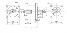 Планетарный Редуктор 86мм PX86N025 (25:1)