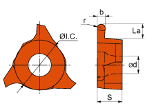 Пластина QC22R250R YBG205