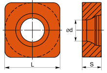 Пластина подкладная S19ap（L18.7*T4.76mm)
