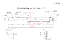 Винт+ гайка SFNUR1605-A1-F581-504.5-C7