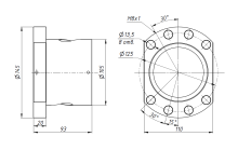 Гайка ШВП SFU8010