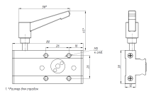 Модуль скольжения SGB15N-3 с блокировкой, RSM160