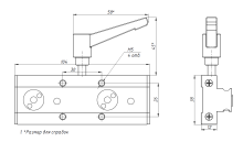 Модуль скольжения SGB15N-4 с блокировкой, RSM161