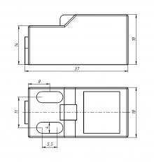 Датчик индуктивный SN04-N DC6-36V