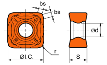 Пластина SNEX1206ENN-MF PC3500
