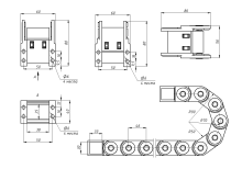 TP25x38 R75 закрытый (с держателями)