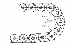 Кабель-канал гибкий TP55x100 R100