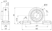 Подшипниковый узел UCP207