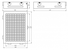 Постоянный магнитный стол 3040 для станка, механический