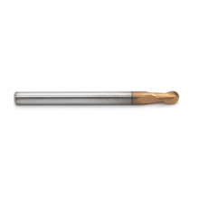 Фреза спиральная двухзаходная сферическая с покрытием AlTiN DJTOL AAS2QX04