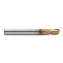 Фреза спиральная двухзаходная сферическая с покрытием AlTiN DJTOL AS2QX05