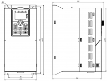 Частотный преобразователь Powtran PI500 004G1 4кВт 220В