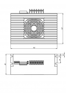 Драйвер одноканальный для шаговых двигателей 2DM2280