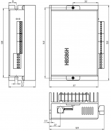 Драйвер шагового серво-двигателя HBS86H