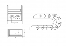 Кабель-канал гибкий TP15x30 R28