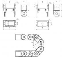 Кабель-канал гибкий TP25x57 R55