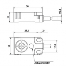 Концевой индуктивный датчик CJF10-05NA
