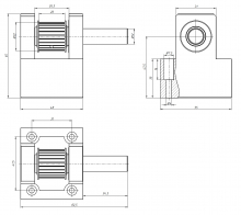 Модуль LC оси Y со шкивом (вал 12 мм) ML