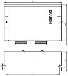 Одноканальный драйвер шаговых двигателей DMA860H