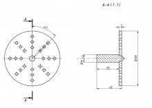 Оснастка для поворотной оси