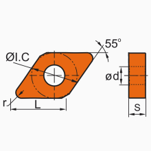 Пластина DNMG150604-PM LF9018