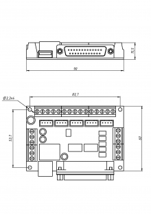 Плата LPT зеленая