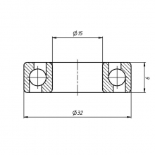 Подшипник радиально-упорный 7002AC