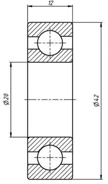 Подшипник шпинделя H7004C-2RZ P5 (2 шт. в комплекте)