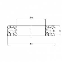 Подшипник шпинделя H7009C-2RZ P4 (2 шт. в комплекте)