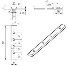 Ползун пазовый 3030-М6