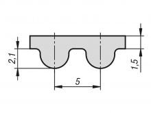 Ремень 5М-20 (кевлар)