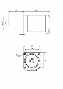 Шаговый двигатель 28HS45-0674A05
