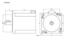 Шаговый двигатель 3-х фазный 86mm YK3910A