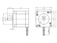 Шаговый двигатель 57HM56-3004