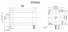 Шаговый двигатель 57HS41-2804