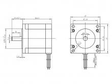 Шаговый двигатель 57HS56-2804