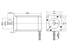 Шаговый двигатель 86HS156-5004