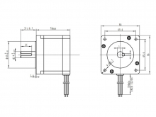 Шаговый двигатель 86HS78-5504