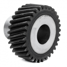 Шестерня косозубая прецизионная M2-Z32-25 фланец 28мм