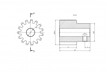 Шестерня М1.5-15-8