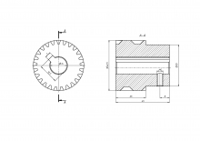 Шестерня S1.5-25-14 (L= 45 мм)