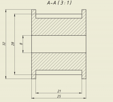 Шкив 18T-5M-20AF