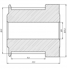 Шкив 24T-3M-15BF 8mm