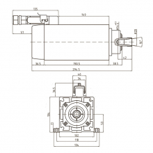 Шпиндель воздушного охлаждения GDF53-18Z/3.5