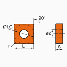 Пластина SNMG120408-OMM OP1315