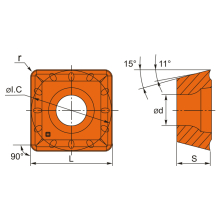 Пластина SPMG050204-TG YF6118