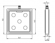 ВП 140х140 мм (двухсторонняя)