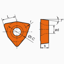 Пластина WCMT06T308 UE6110