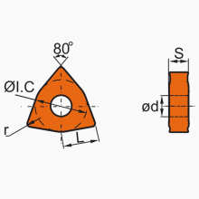 Пластина WNMG080408-HS PC8110