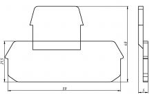 Заглушка терминального блока MBKKB 2.5
